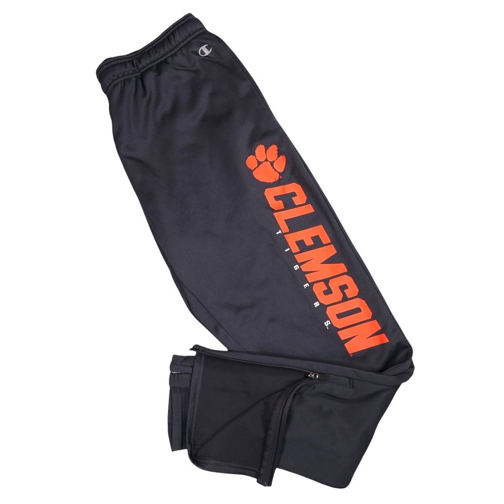 Clemson Tigers Track Pants Warm Up Athletic Champion Jogger Pants Mens Medium